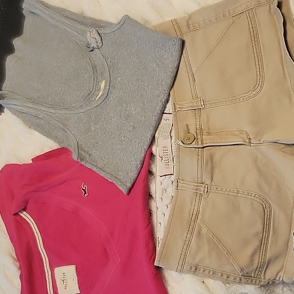 Hollister shorts tank and shirt